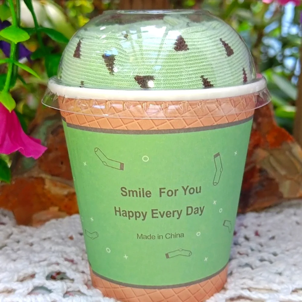 🆕️LAST 1🎉MINT CHOCOLATE CHIP ICE CREAM CREW SOCKS 1 PAIR  IN 